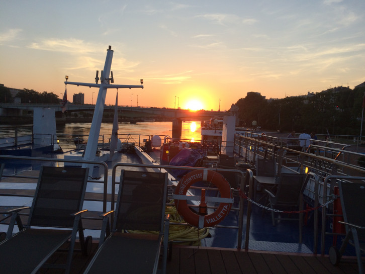 original Abendstimmung auf der Seine